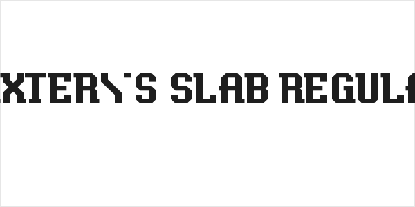 Baxter's Slab Regular Logo
