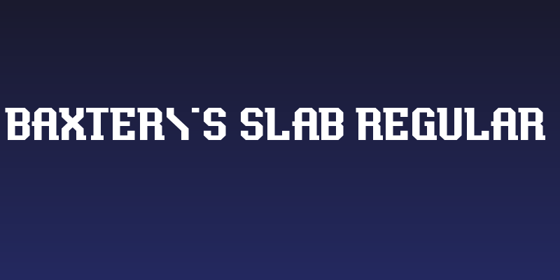 Baxter's Slab Regular Social Header