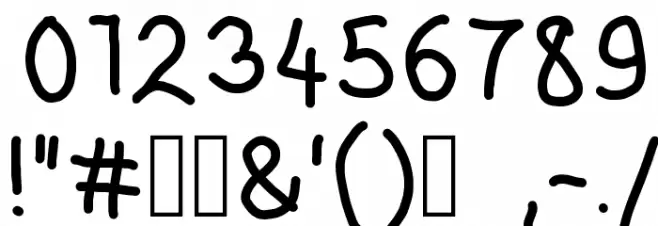 BayBay Font OTHER CHARS