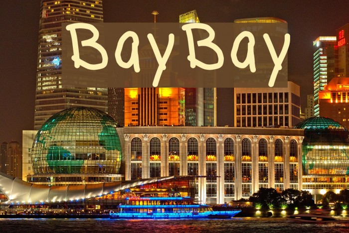 BayBay Font examples