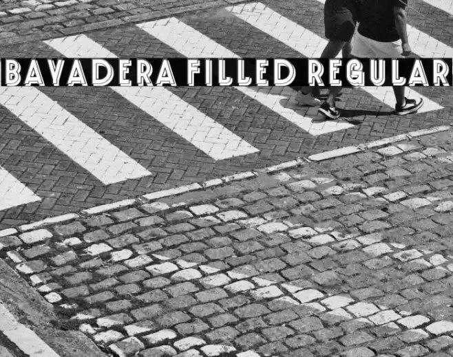 Bayadera Filled Regular Font examples