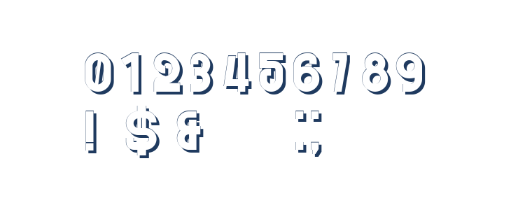 Bayadera Regular Other Characters