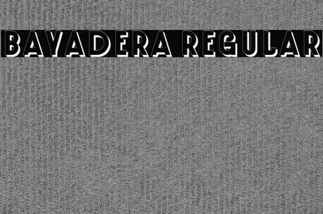 Bayadera Regular Font examples