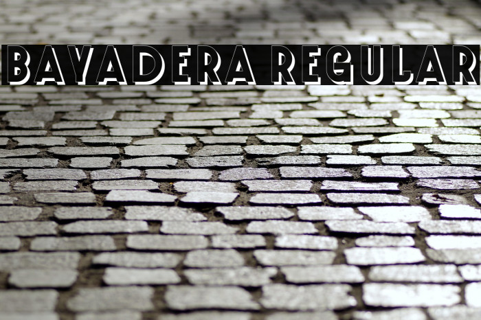 Bayadera Regular Example 3