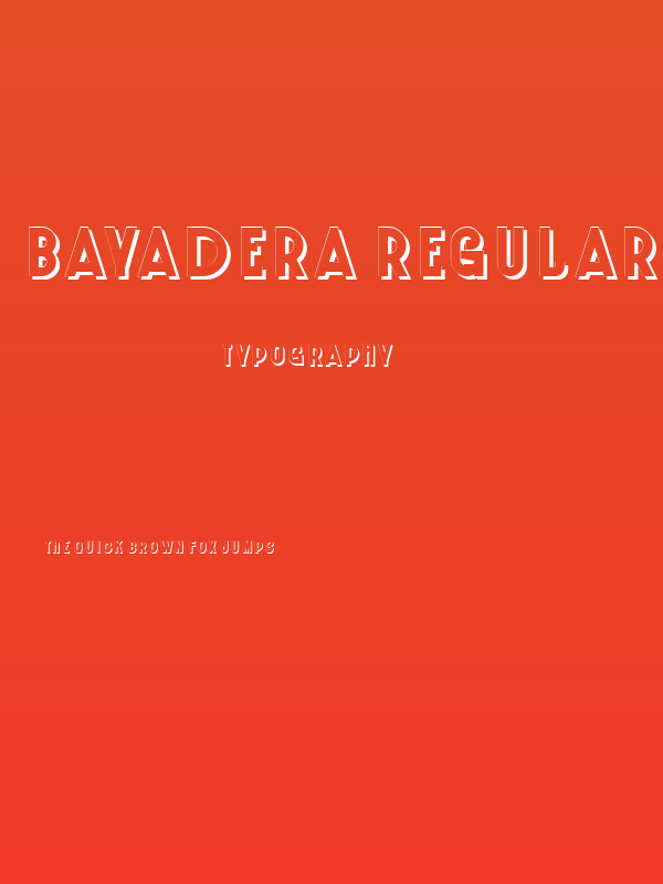 Bayadera Regular Poster