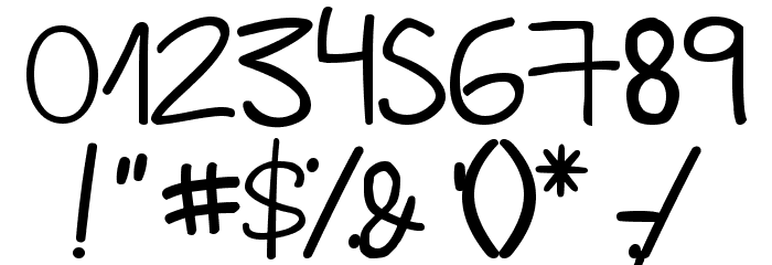 Bayao Hand Normal Font OTHER CHARS