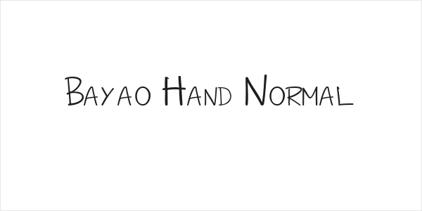 Bayao Hand Normal Logo