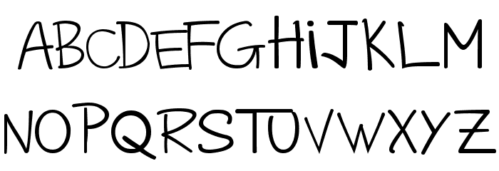 Bayao Hand Normal Font LOWERCASE
