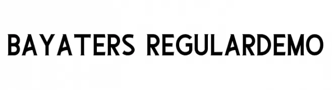 Bayaters RegularDemo  Frei Schriftart Herunterladen