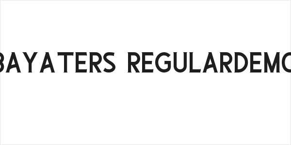 Bayaters RegularDemo Logo