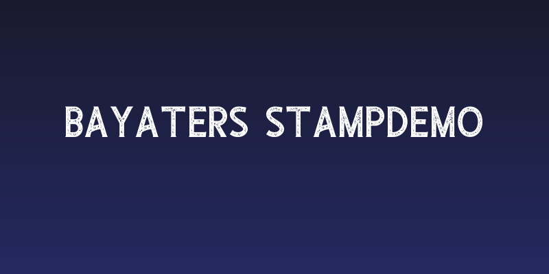 Bayaters StampDemo Social Header