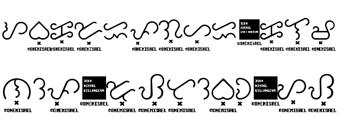Baybayin Trial Round Schriftart Groß