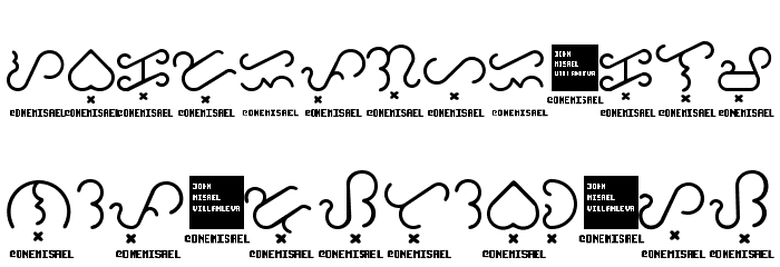 Baybayin Trial Round Font LOWERCASE