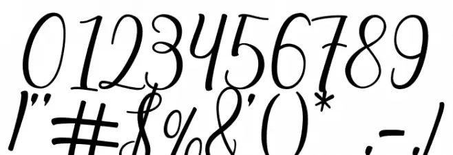 Baybe Evaline Font OTHER CHARS