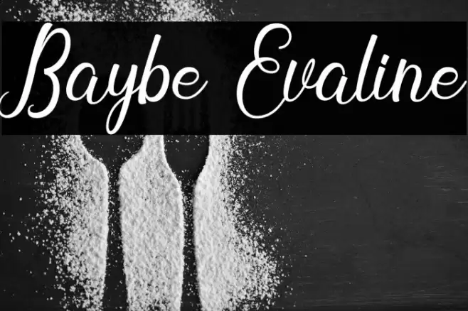 Baybe Evaline Font examples