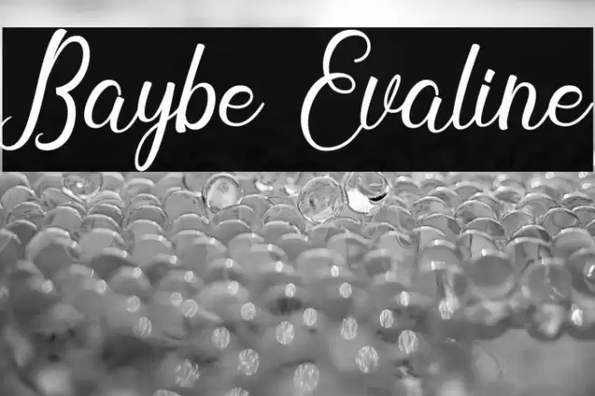 Baybe Evaline Font examples