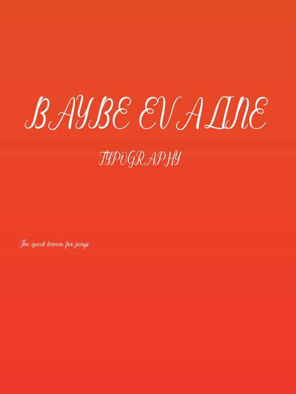 Baybe Evaline Poster