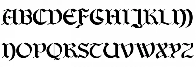 Bayern Schriftart Groß
