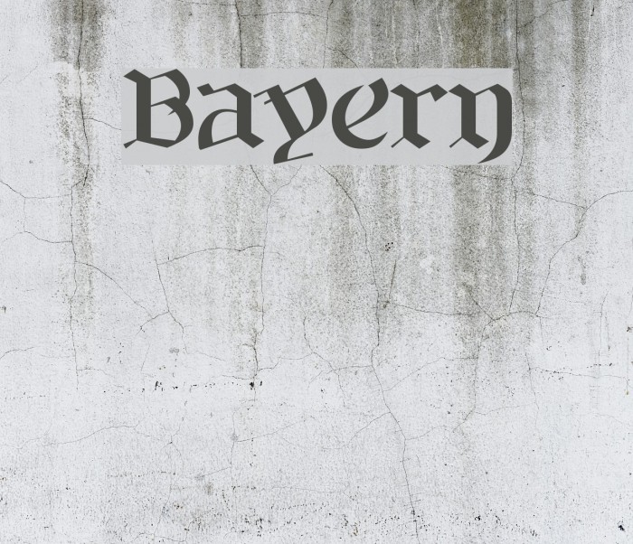 Bayern Schriftart Ffonts Net