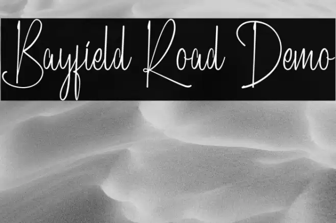 Bayfield Road Demo 字体 examples