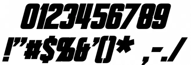 Bayformance Bold Italic Font OTHER CHARS