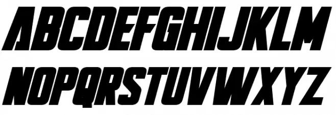 Bayformance Bold Italic Polices MAJUSCULES