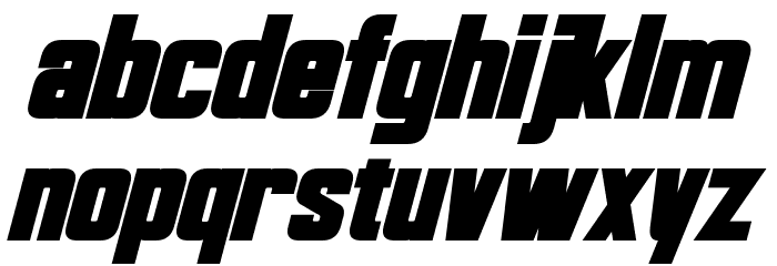 Bayformance Bold Italic Font LOWERCASE