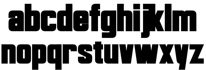 Bayformance Bold Font LOWERCASE
