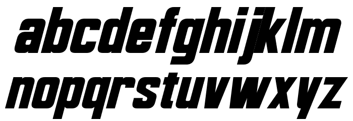 Bayformance Italic Font LOWERCASE