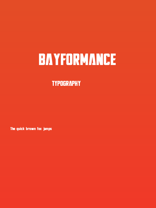 Bayformance Poster