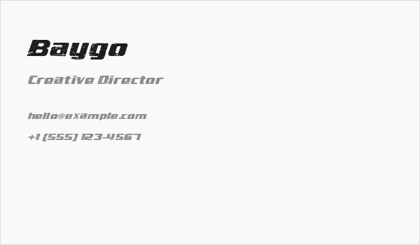 Baygo Business Card