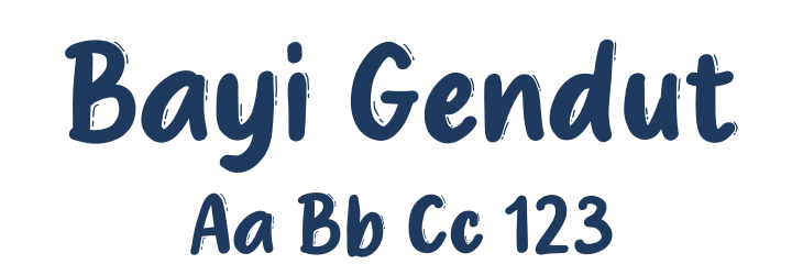 Bayi Gendut Font Preview