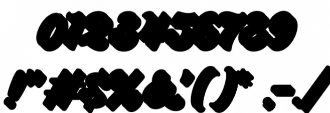 Bayland-Extrude Font OTHER CHARS