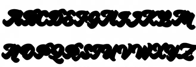 Bayland-Extrude Font Litere mari