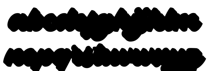 Bayland-Extrude Font LOWERCASE