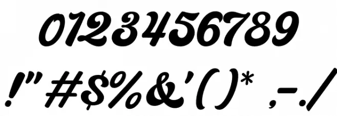 Bayland Font OTHER CHARS