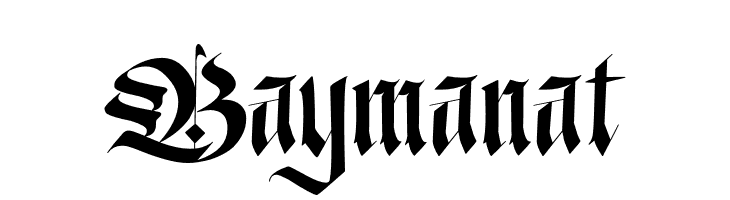 Baymanat  font caratteri gratis