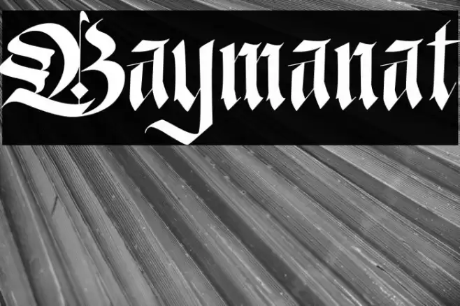 Baymanat Caratteri examples