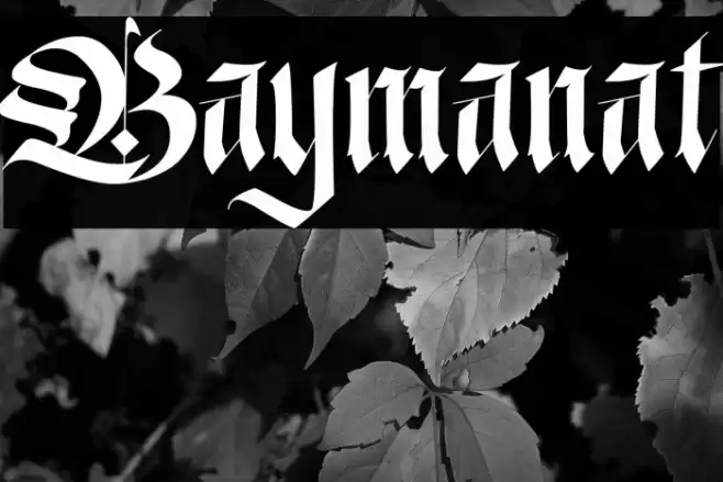 Baymanat Caratteri examples