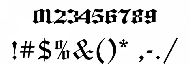 Bayone Font OTHER CHARS