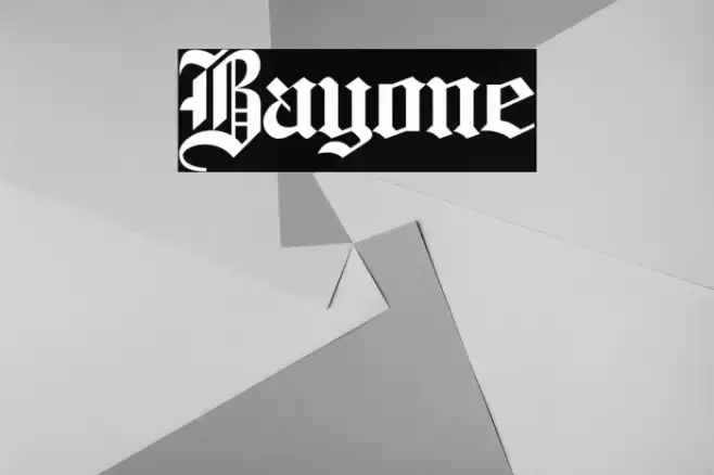 Bayone Caratteri examples