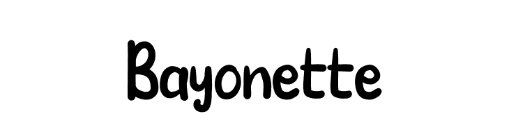 Bayonette  フリーフォントのダウンロード