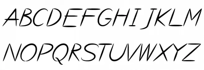 Bayou Schriftart Groß