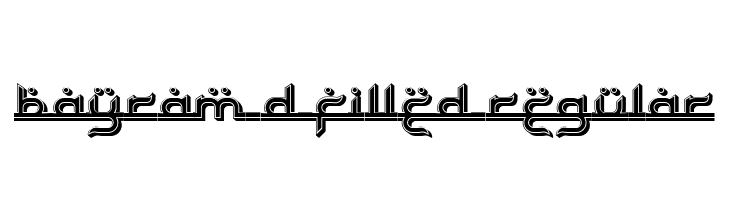 Bayram 3D Filled Regular  لخطوط تنزيل