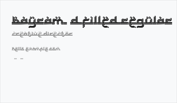 Bayram 3D Filled Regular Business Card