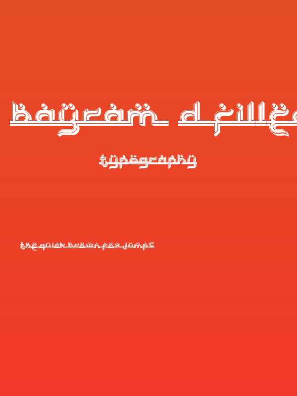 Bayram 3D Filled Regular Poster