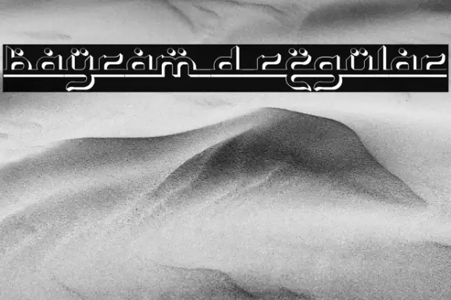 Bayram 3D Regular Font examples