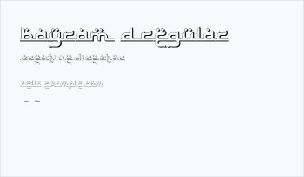 Bayram 3D Regular Business Card