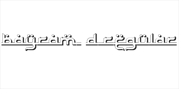 Bayram 3D Regular Logo
