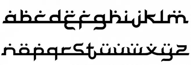 Bayram Regular Font Litere mari
